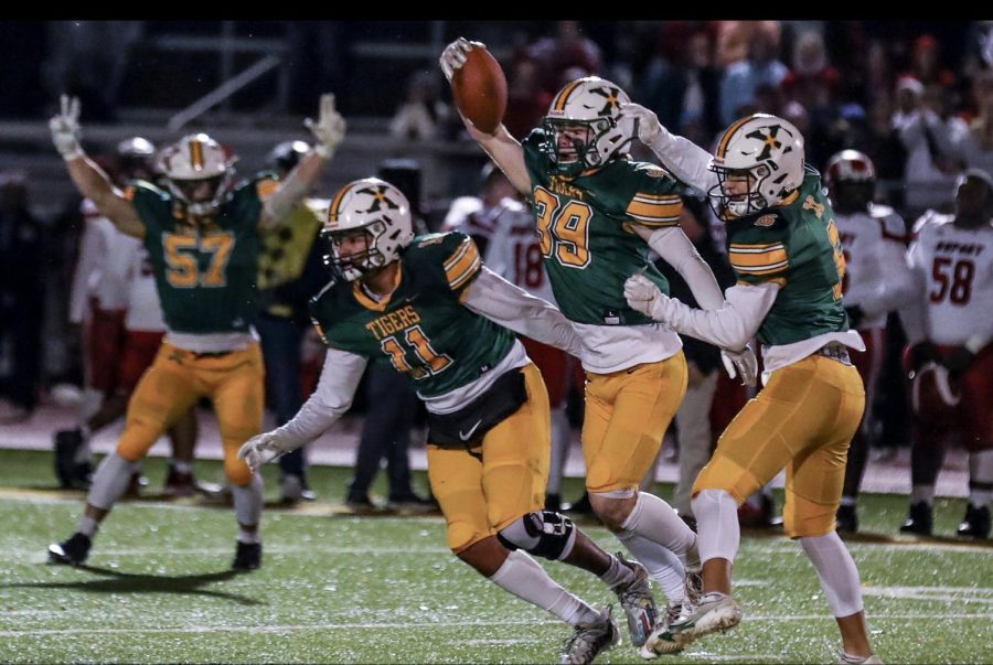 Tyler Boggs comes up with a late-game interception against Manual.