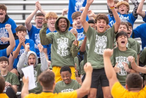 St. X freshmen were split into teams by homeroom and they competed all day long 
