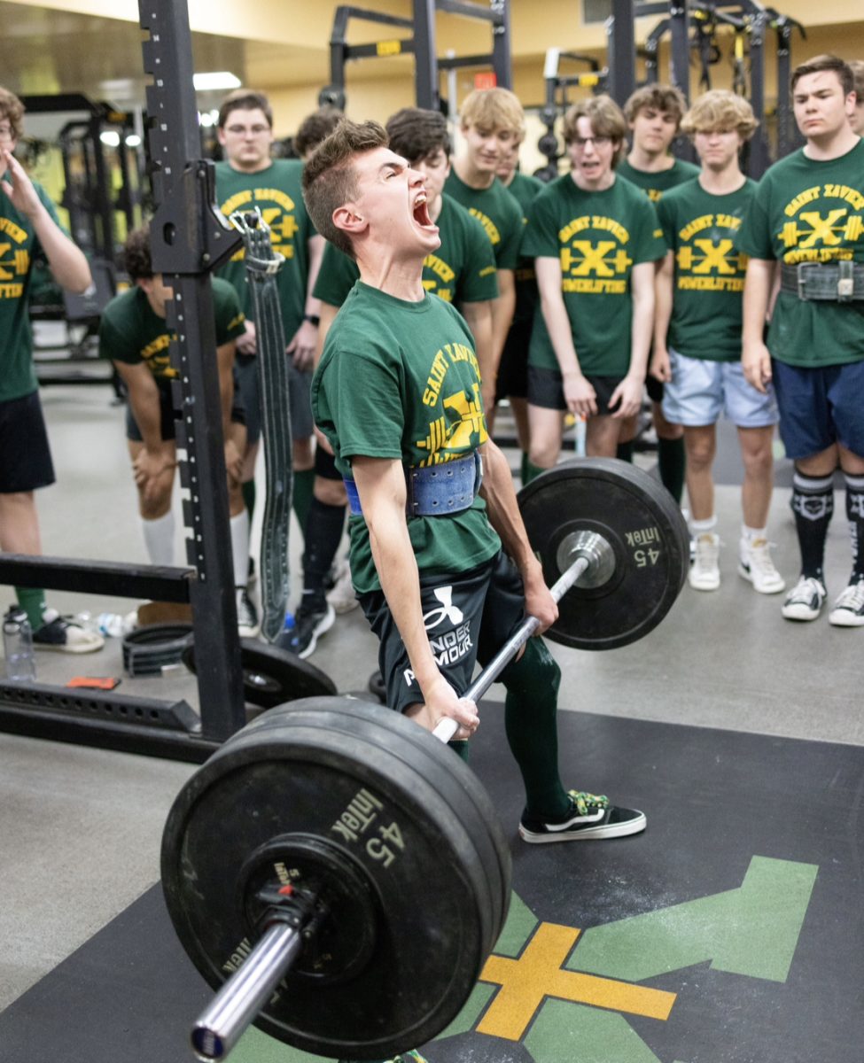 James Roth ‘25 attempting a max deadlift