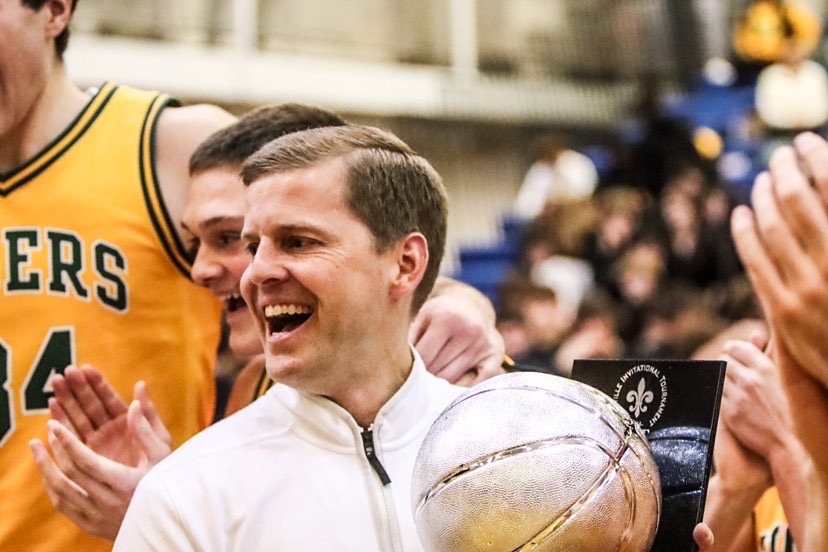 Coach Kevin Klein after winning the tournament.