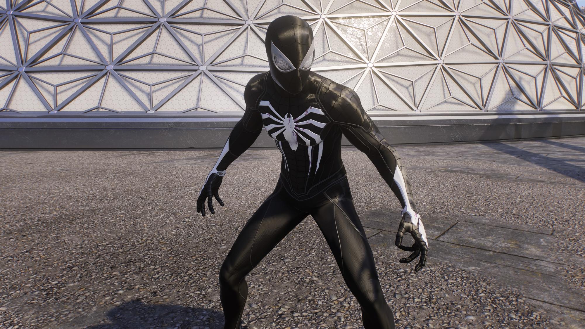 The Advanced Suit (Style 2) for Peter Parker (Captured in Photo Mode of Marvel’s Spider-Man 2 on the PlayStation 5)