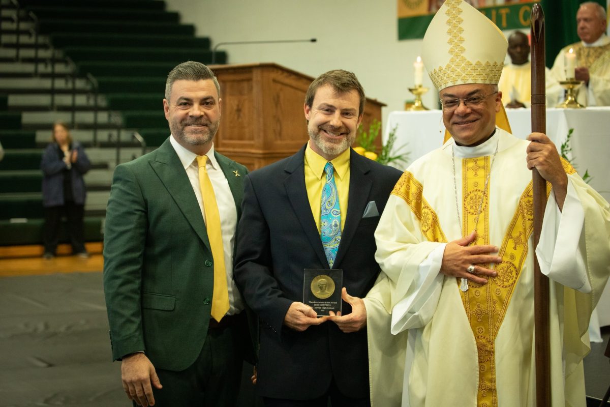 Coach Cotty accepting his award (photo courtesy of Kevin Doherty)