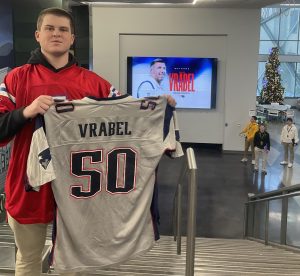 Senior and Patriots fan Devin Ryan fired up about the hiring of Mike Vrabel. 