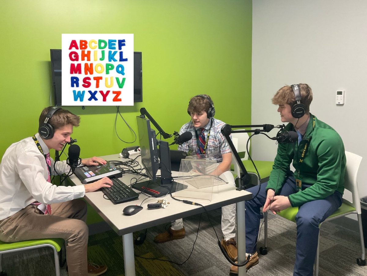 Lyles, Hoyt and Isaac prepping for their pod 