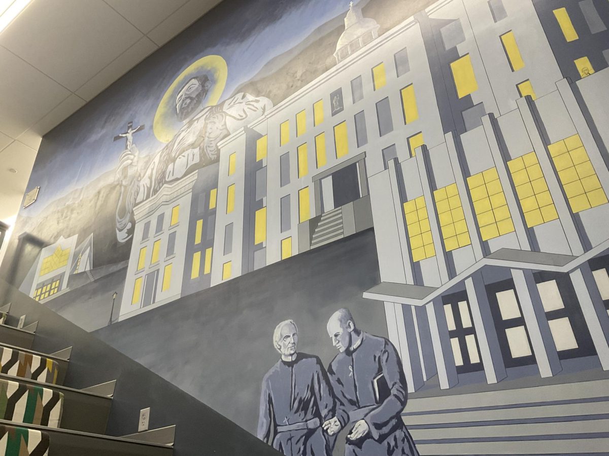 St. X’s Muriel showing the xaverian brothers that founded our institution.