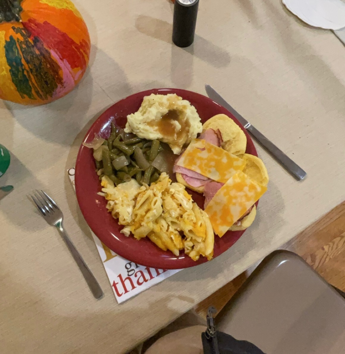 Last year's Thanksgiving Dinner plate